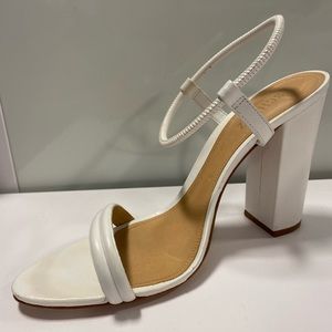 Schutz White High Heel Sandals